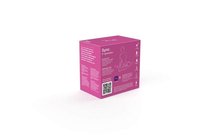 Смарт-вібратор для пар We-Vibe Sync 2 Rose, 10 віброрежимів, пульт ДК