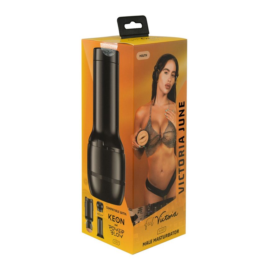 Мастурбатор Kiiroo Feel Victoria June Mouth Stroker PBC сумісний з PowerBlow та Keon