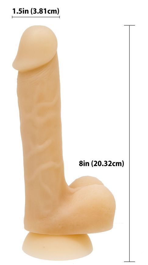 Фалоімітатор ADDICTION - DAVID - 8" Bendable Silicone Dong