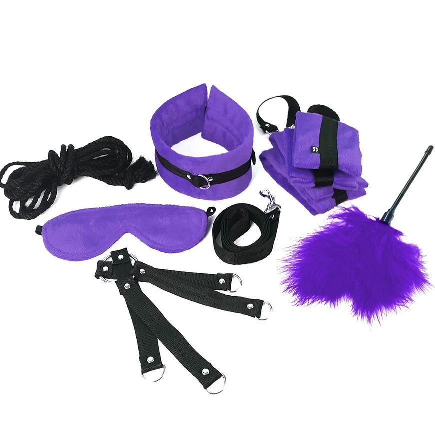 BDSM-набір Art of Sex &ndash; Soft Touch BDSM Set, фіолетовий, 9 предметів