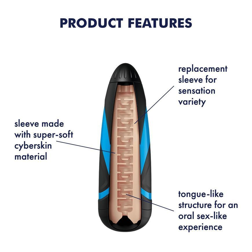 Запасной рукав - вставка для мастурбатора Satisfyer Men LUSTY TONGUES