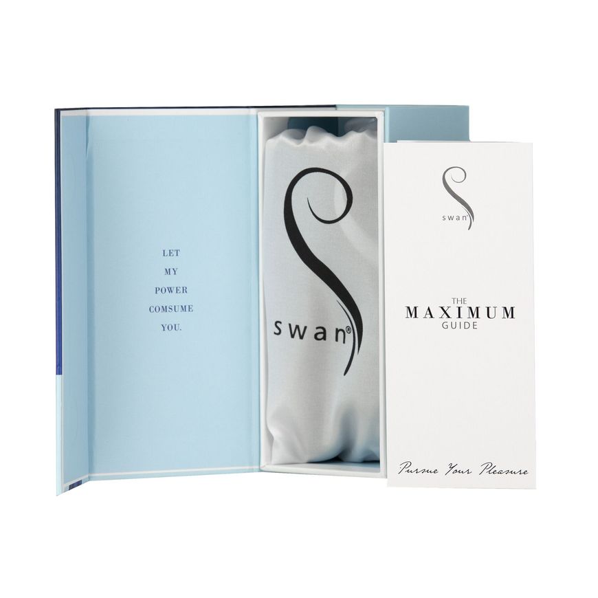 Віброкуля Swan Maximum + Comfy Cuff Blue, суперпотужна, різна інтенсивність, силіконова манжета