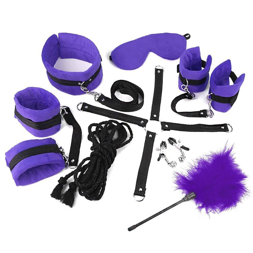 BDSM-набір Art of Sex &ndash; Soft Touch BDSM Set, фіолетовий, 9 предметів