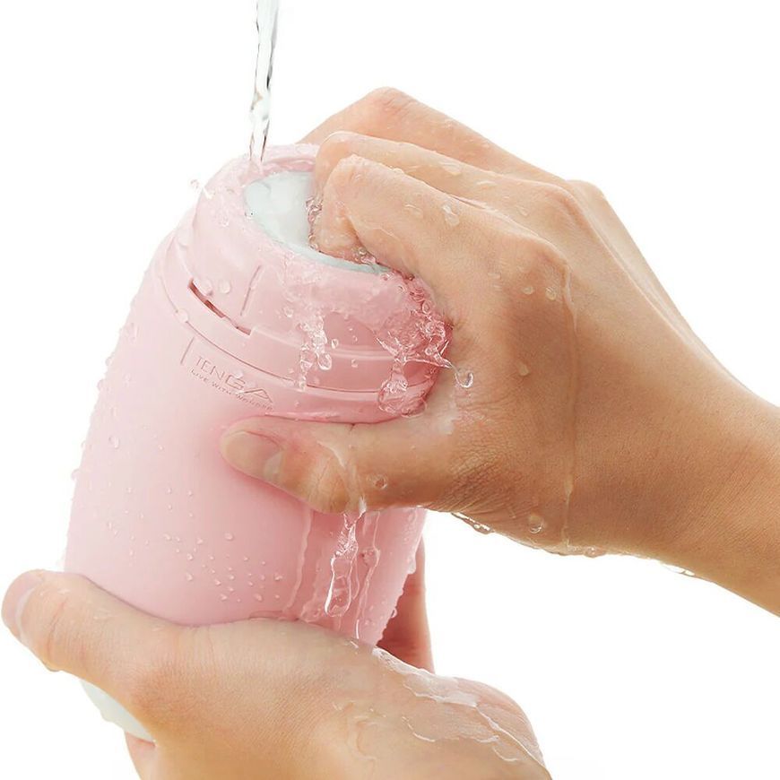 Мастурбатор TENGA PUFFY Strawberry Pink, ультрам&rsquo;який матеріал, багаторазовий, наскрізний