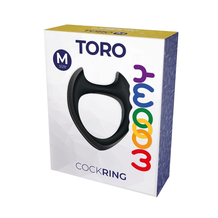 Эрекционное кольцо Wooomy Toro M Black