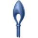 Ерекційне смарт віброкільце ласо з регулюванням розміру Satisfyer Bullseye Blue