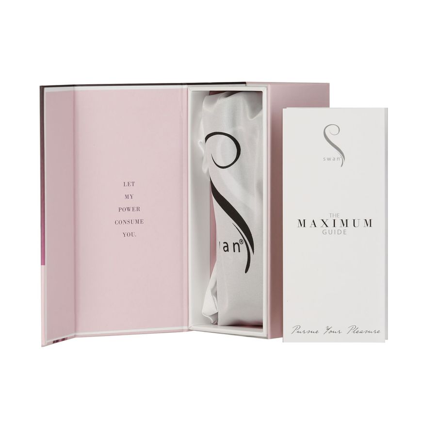 Віброкуля Swan Maximum + Comfy Cuff Pink, суперпотужна, різна інтенсивність, силіконова манжета