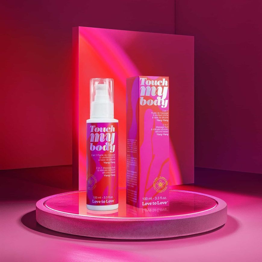Масажний гель і змазка 2-в-1 Love To Love TOUCH MY BODY Ylang-Ylang (100 мл) зволожуючий