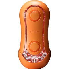 Мастурбатор Tenga Flip Orb &mdash; Sunset Orange, з можливістю зміни тиску та стимулювальними кульками всередині