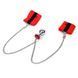 Наручники з металевою анальною пробкою Art of Sex Handcuffs with Metal Anal Plug size M Red