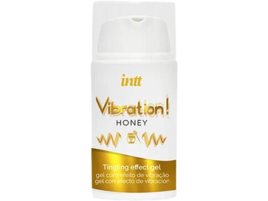 Рідкий вібратор Intt Vibration Honey (15 мл), густий гель, дуже смачний, діє до 30 хвилин