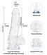 Фалоімітатор ADDICTION - Crystal Clear Dildo with Balls - 7"