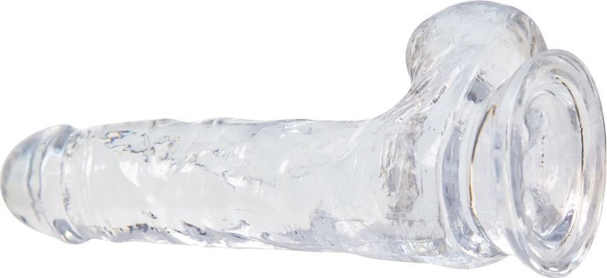 Фалоімітатор ADDICTION - Crystal Clear Dildo with Balls - 7"