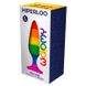 Силіконова анальна пробка Wooomy Hiperloo Silicone Rainbow Plug L, діаметр 3,9 см, довжина 13,1 см, Веселка