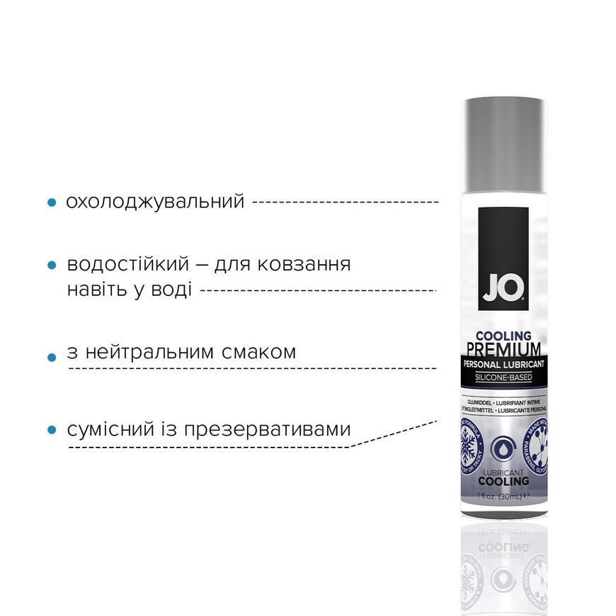 Охолоджувальний лубрикант на силіконовій основі System JO PREMIUM &mdash; COOLING (30 мл)