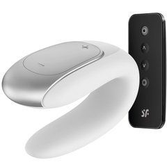 Смарт-вібратор для пар Satisfyer Double Fun (White) з пультом д/к