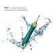Вагінально-кліторальний вібратор Zalo &mdash; Bess Turquoise Green, багатофункціональний із насадками