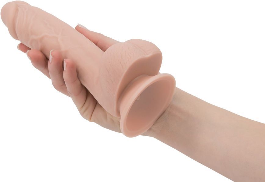 Фалоімітатор ADDICTION - Mark 7.5" Dildo With Balls, Beige