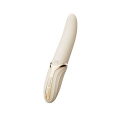 Вібратор Zalo – EVE Ivory White, вібрація + ротація, імітація язичка, підігрів до 39 °C