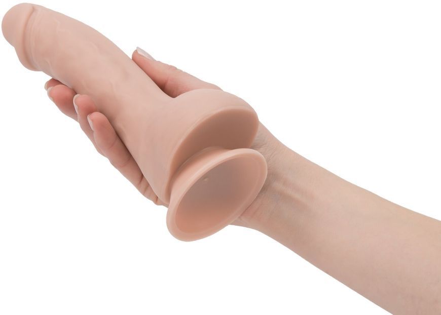 Фалоімітатор ADDICTION - BRAD 7.5" Dildo With Balls, Beige