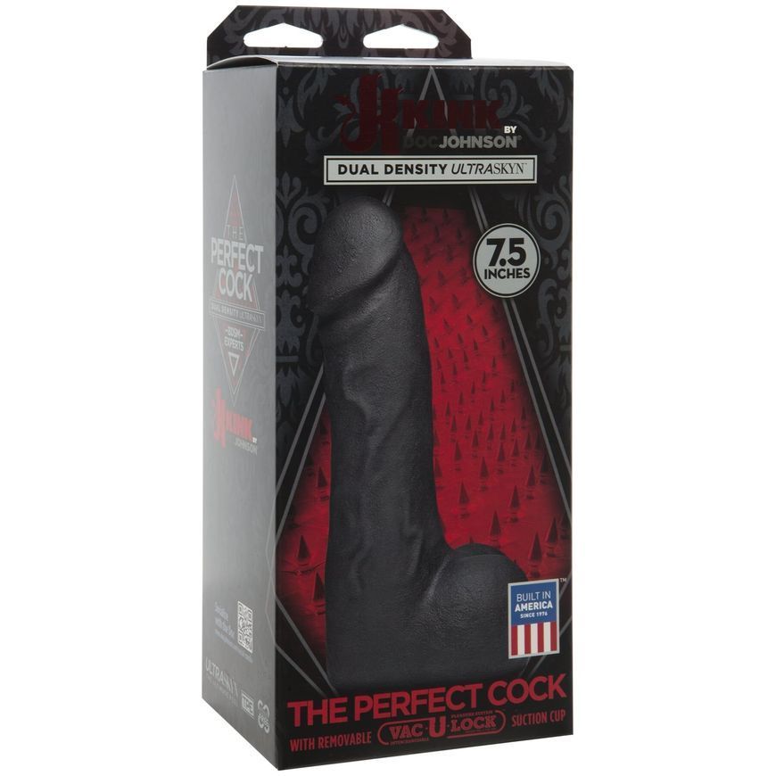 Фалоімітатор зі з'ємною присоскою Doc Johnson Kink - The Perfect Cock 7.5 inch With Removable Vac-U-