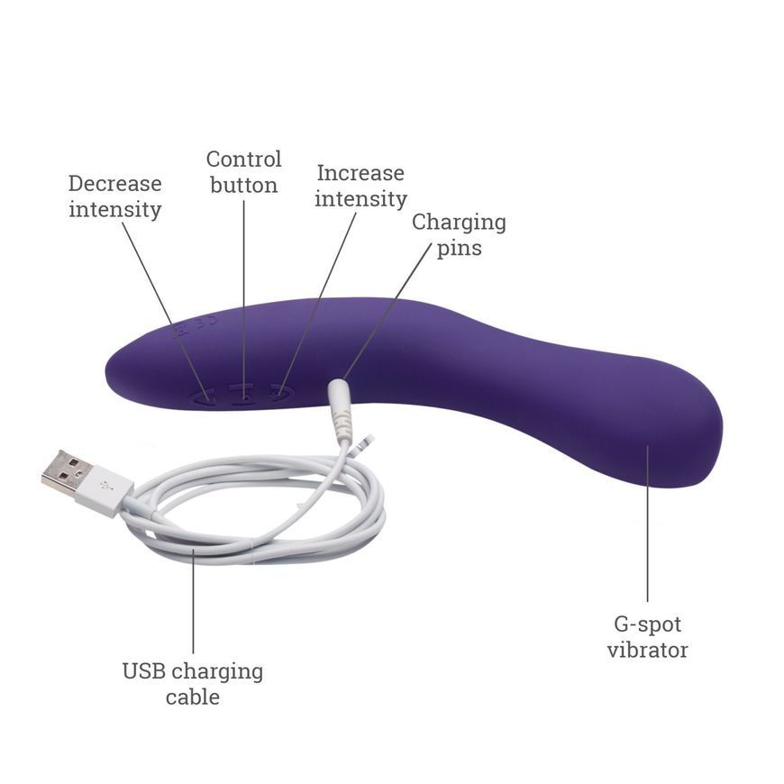 Смарт-вібратор для точки G We-Vibe Rave G-Spot, Фіолетовий