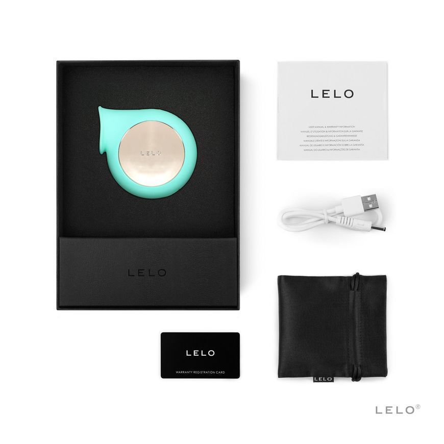 Звуковий стимулятор клітора LELO Sila Aqua, широкий м&rsquo;який розтруб