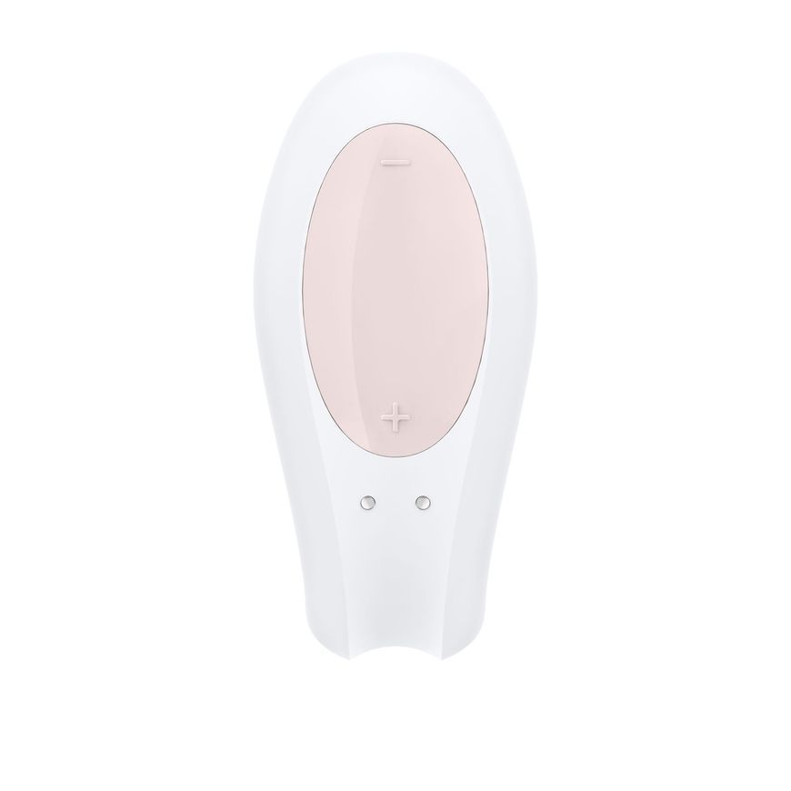 Смартвібратор для пар Satisfyer Double Joy White із широким кліторальним стимулятором