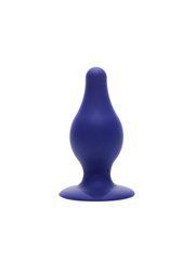 Анальна пробка SilexD (Model 2 size M) Blue двошаровий, силікон+Silexpan
