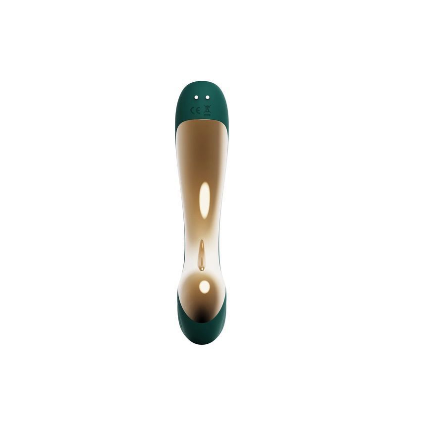 Вібратор-пульсатор з вакуумною насадкою Zalo &ndash; Talis G-Spot PulseWave Vibrator Turquoise Green
