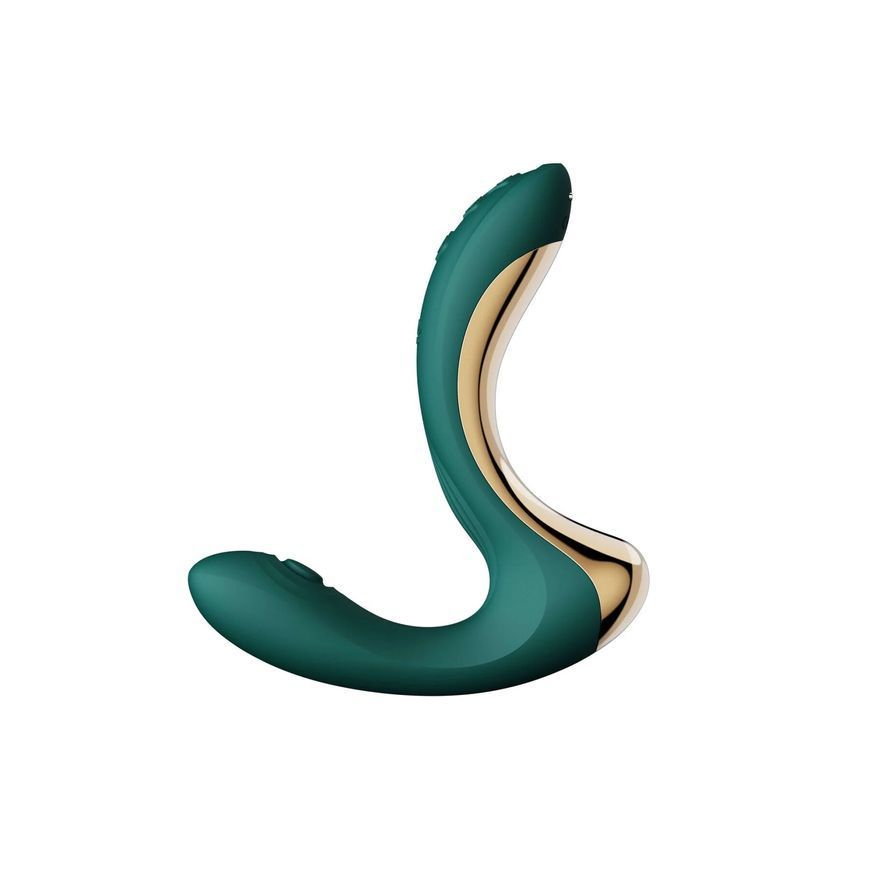 Вібратор-пульсатор з вакуумною насадкою Zalo &ndash; Talis G-Spot PulseWave Vibrator Turquoise Green