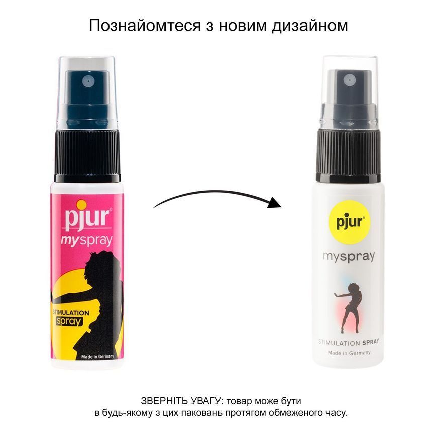 Збудливий спрей для жінок pjur My Spray 20 мл з екстрактом алое, ефект поколювання