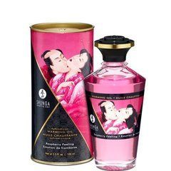 Розігрівальна олія Shunga Aphrodisiac Warming Oil &ndash; Raspberry Feeling (100 мл) без цукру, смачна
