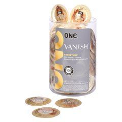 Набір презервативів ONE Vanish Hyperthin, 100 шт, ультратонкі, зі змазкою, паковання-тубус