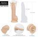 Фалоімітатор ADDICTION - Naked - 8" Rotating & Vibrating Dildo with Remote &ndash; Vanilla