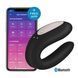 Смартвібратор для пар Satisfyer Double Joy Black із широким кліторальним стимулятором
