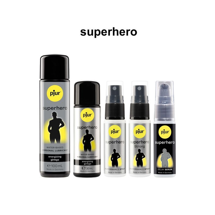 Пролонгувальний спрей pjur Superhero Strong Spray 20 ml, з екстрактом імбиру, всотується в шкіру