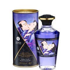Розігрівальна олія Shunga Aphrodisiac Warming Oil &ndash; Exotic Fruits (100 мл) без цукру, смачна