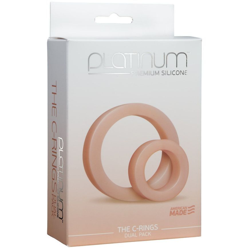 Набір ерекційних кілець Doc Johnson Platinum Premium Silicone &mdash; The C-Rings &mdash; White