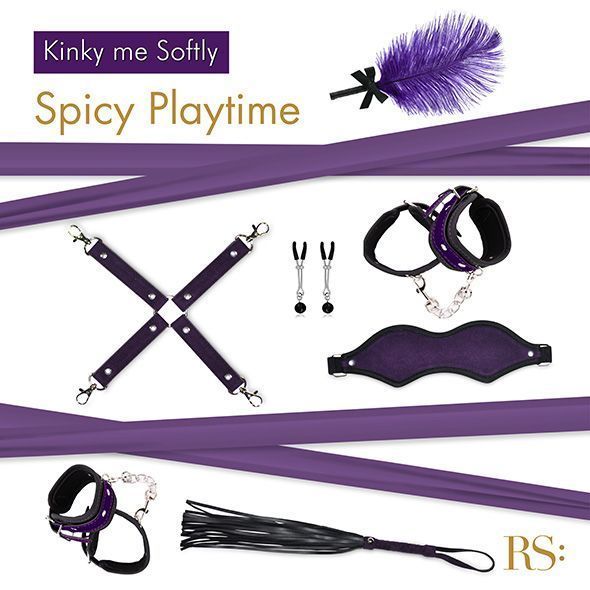 Подарунковий набір для BDSM RIANNE S &mdash; Kinky Me Softly Purple: 8 предметів для задоволення
