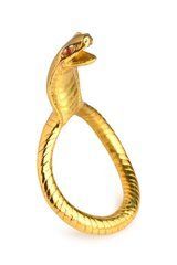 Ерекційне кільце з головою кобри Master Series: Cobra King Golden Cock Ring
