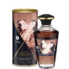 Розігрівальна олія Shunga Aphrodisiac Warming Oil &ndash; Intoxicating Chocolate (100 мл) без цукру