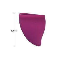 Менструальна чаша Fun Factory FUN CUP SIZE B, бордова, багаторазова, діаметр 4,3 см, об&rsquo;єм 30 мл