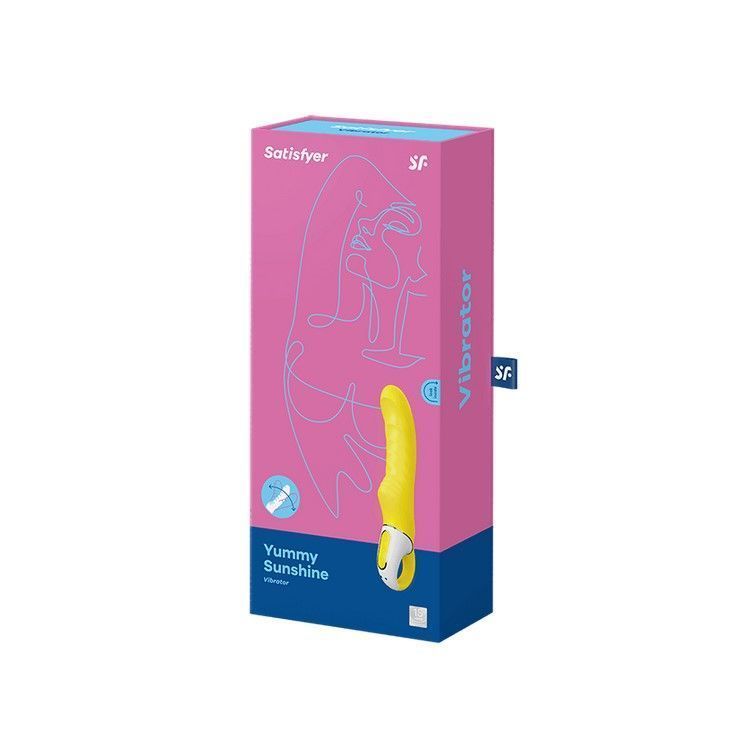 Мощный вибратор Satisfyer Vibes Yummy Sunshine с гибким стволом и стимулирующим рельефом