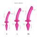 Анальна пробка з дилдо 2в1 Strap-On-Me SWITCH PLUG-IN DILDO Fuchsia L, діаметр 4,5/3,4 см