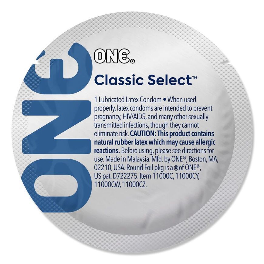 Набір презервативів ONE Classic Select Contest Collection, 100 шт, зі змазкою, паковання-тубус