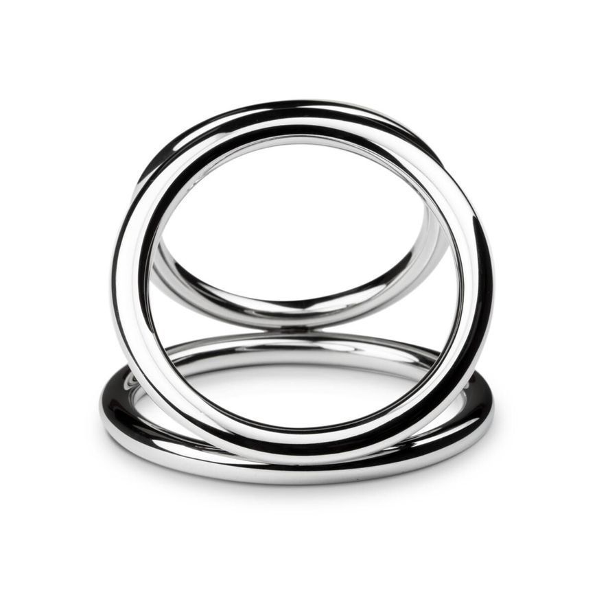 Потрійне ерекційне кільце Sinner Gear Unbendable &ndash; Triad Chamber Metal Cock and Ball Ring &ndash; Large