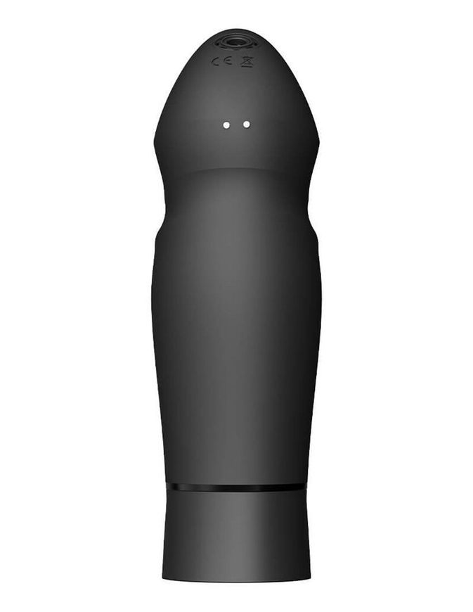 Компактна смарт секс-машина Zalo – Sesh Obsidian Black, 2 насадки, пульт ДК, кристал Swarovski