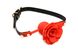 Силіконовий кляп з трояндою Master Series: Blossom Silicone Rose Gag – Red