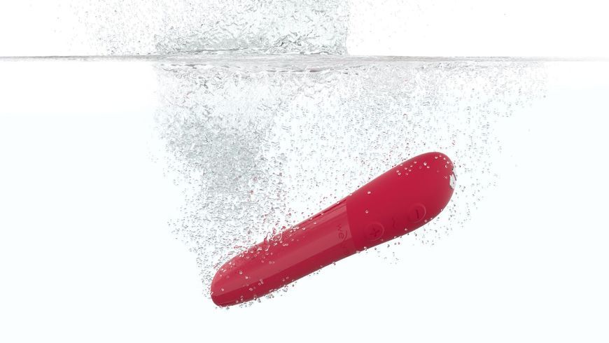 Потужна віброкуля Tango X Cherry Red by We-Vibe, 7 режимів вібрації, 8 рівнів інтенсивності, Червоний